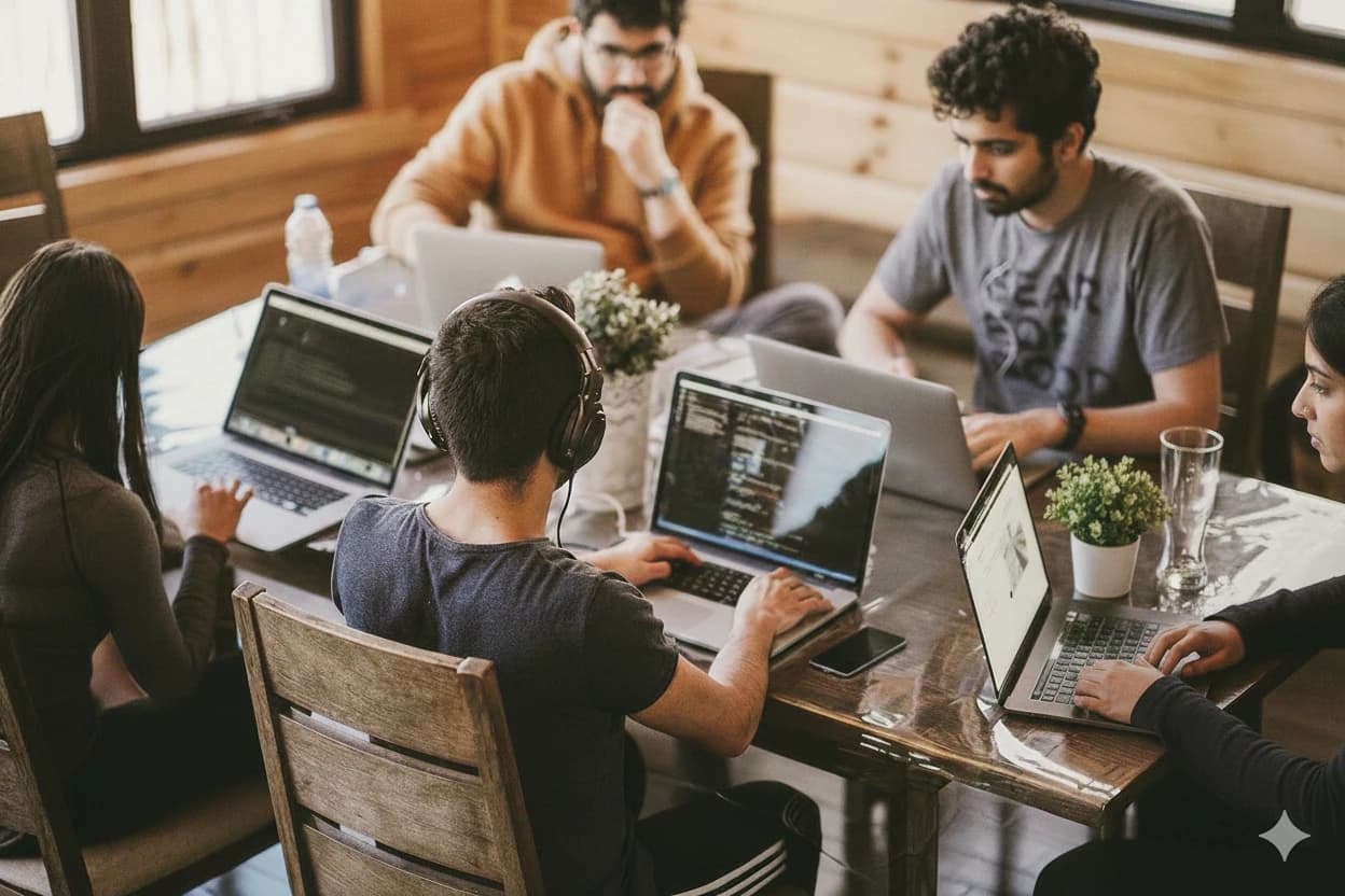 A person looking forward with confidence